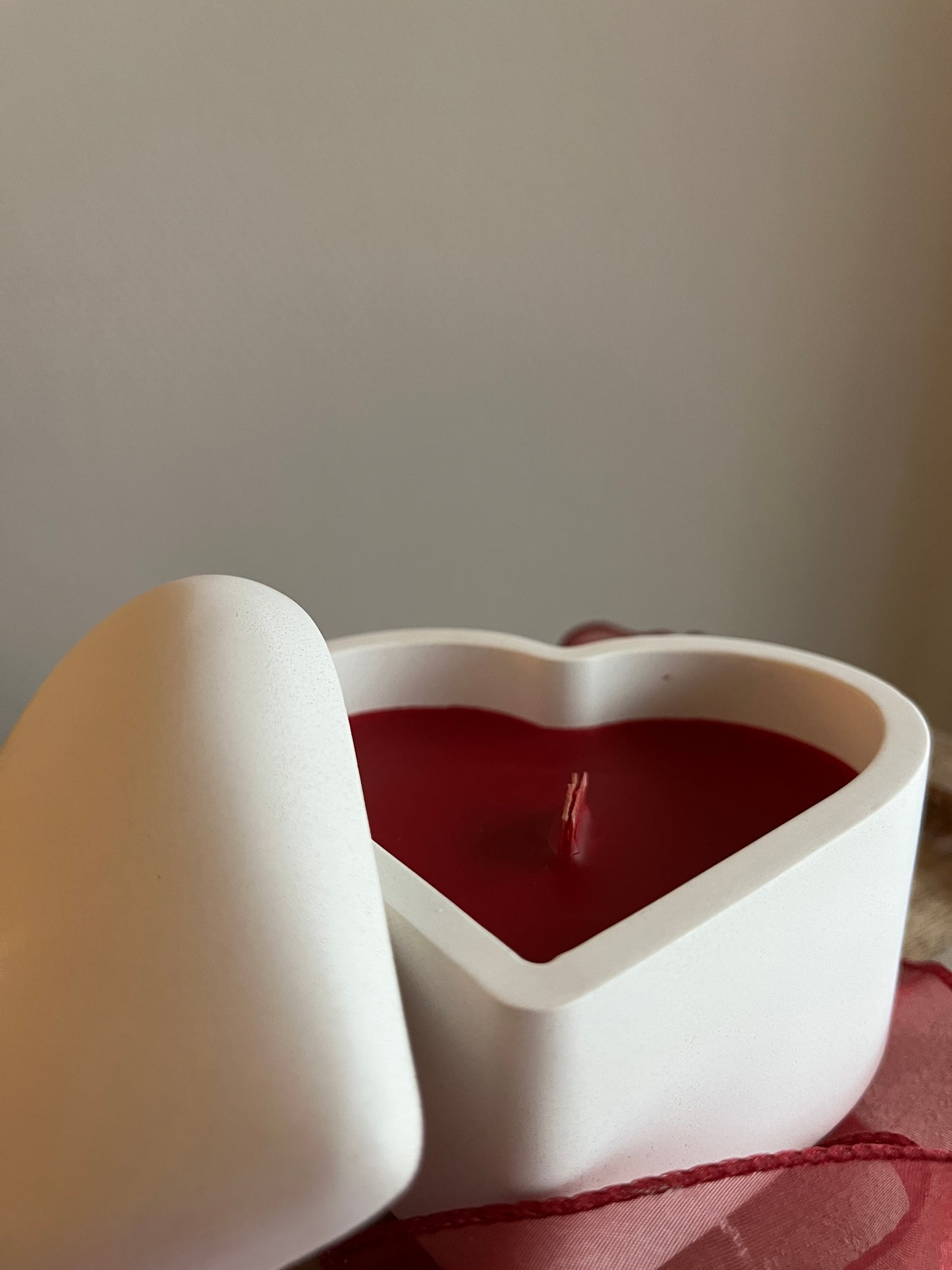Bougie pot Cœur